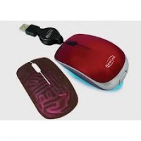 MINI MOUSE RETRATIL SHINY VERMELHO C - NEWLIN